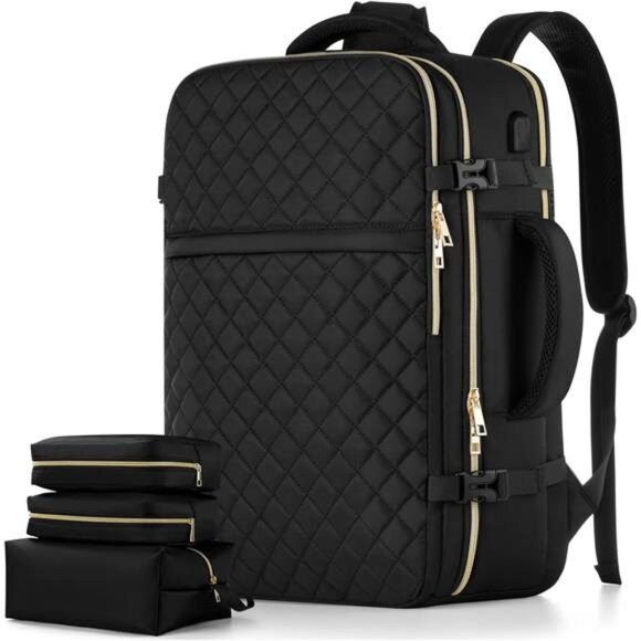 Large Carry On Travel Backpack - Flight Approved Waterproof Luggage Suitcase